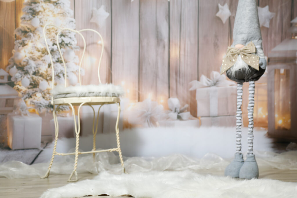 vaalea ja valoisa
tausta joulukortti kuvauksiin studiossa